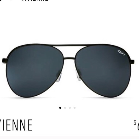 Quay Australia Accessories - Quay Australia Vivienne Aviator Sunglasses Black